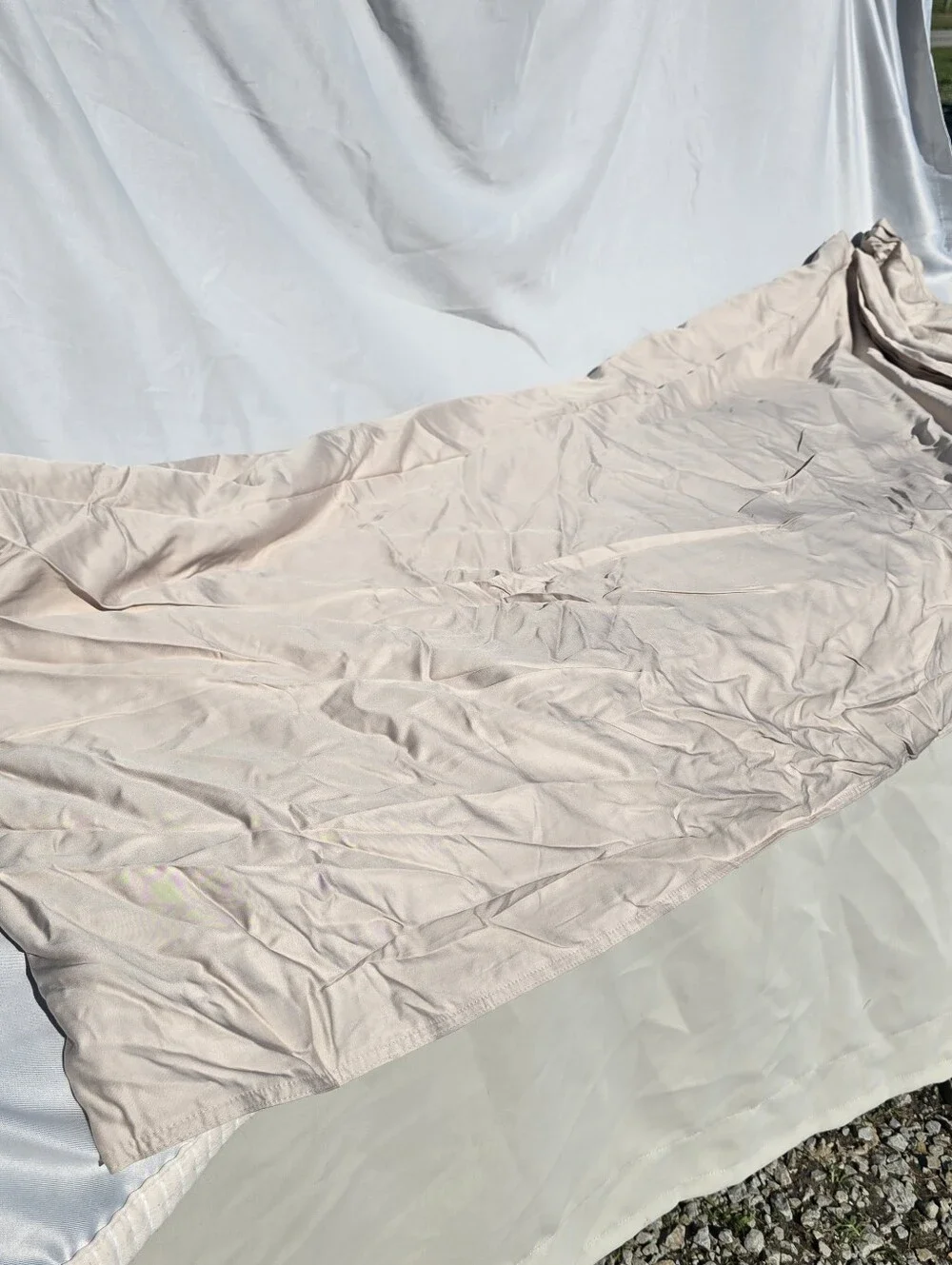 NEW Quince Organic Bamboo King / California King Duvet Set & 2 King Shams Sand